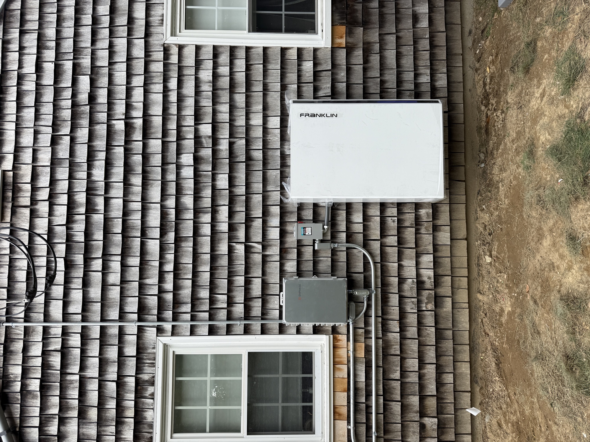 FranklinWH battery and Enphase equipment on a Massachusetts home installed by Nexis Power